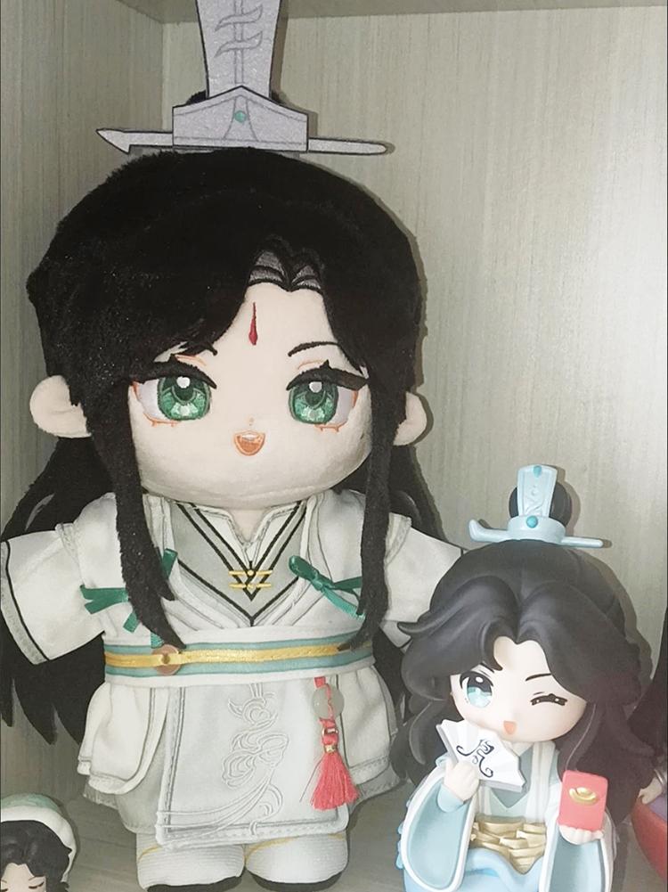 20cm Shi QingXuan Plush Toy Heaven Officials Blessing Tian Guan Ci Fu DIY Clothing Changing Stuffed Doll with Changeable Clothes