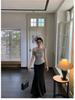 Women's Summer Modal One-Shoulder Slim Fit Korean Style T-Shirt