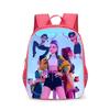 KPop Demon Hunters Kids Large Capacity Layered Backpack Students School Bags for Girls Boys Cartoon Bookbag Travel Backpack