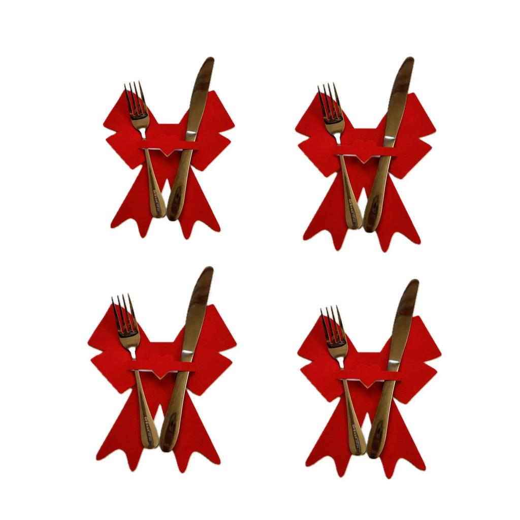 10pcs Valentine's Day Cup Mats Set Felt Love Theme Coaster Tableware Knife Fork Mat Set Romantic Party Decor Wedding Decoration