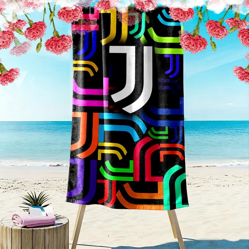 1pz Asciugamano da Spiaggia del Juventus Football Club Regalo di Compleanno Ideale per la Famiglia, un Asciugamano da Spiaggia Vivace Adatto per Attività all'Aperto