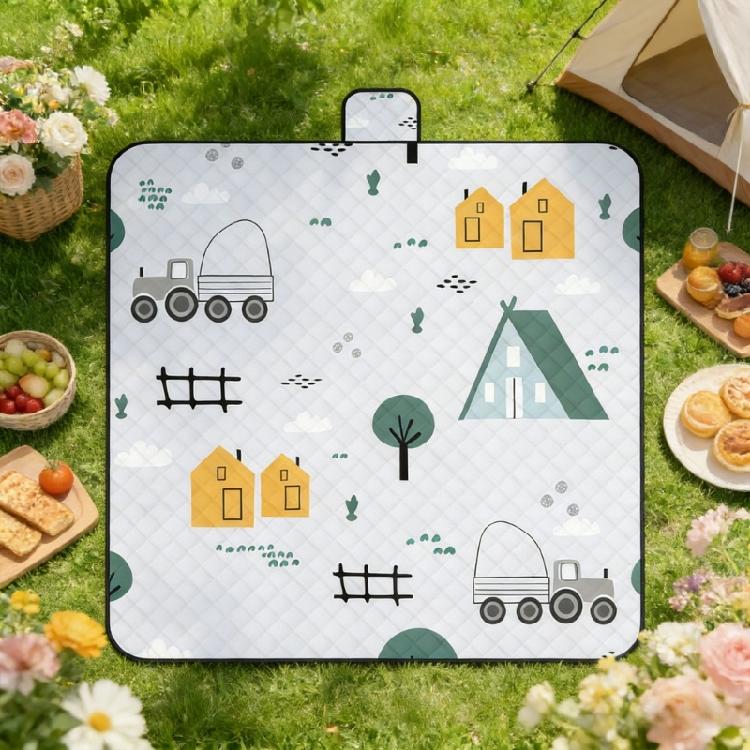 Large 200x150cm/200x200cm Foldable Outdoor Blanket Waterproof Sand Resistant for Adults Ideal for Park Beach Festivals