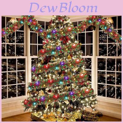 Colorful Pvc Christmas Decoration Garland For Holiday Party Atmosphere 500cm Length