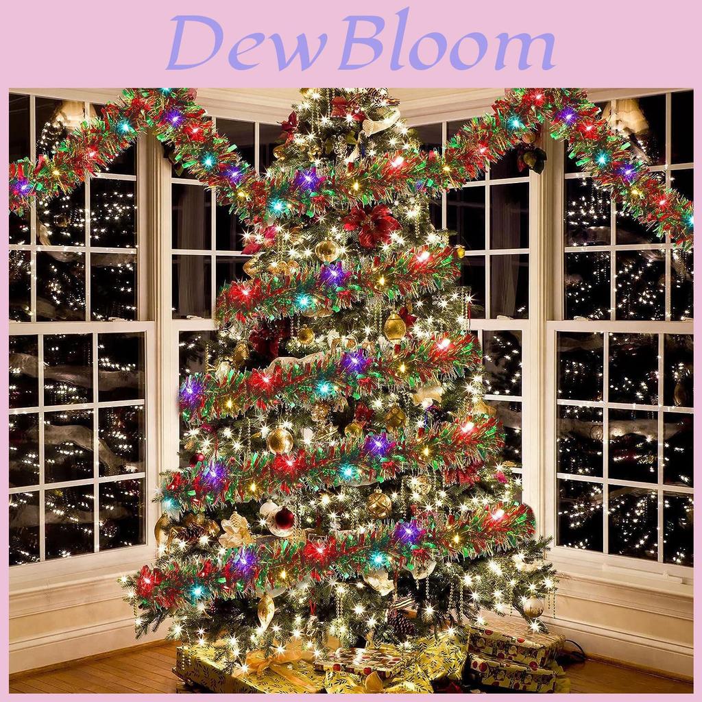Colorful Pvc Christmas Decoration Garland For Holiday Party Atmosphere 500cm Length