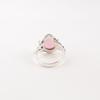 Pierre gemme œil de chat rose Argent massif 925 Bijou Fait main Bague Cadeau pour anniversaire RR-57-39