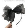 Vintage Gothic Lace Bow Headband Womens Headpiece Wedding Halloween Headwear