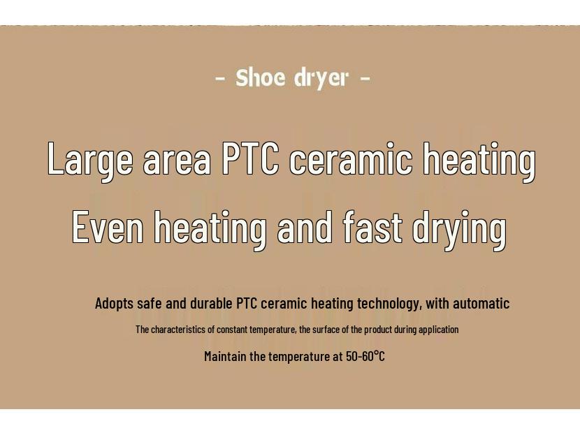 Adjustable Shoe Dryer & Warmer for Adults and Kids - Timed Heating & Deodorizing