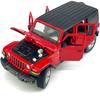 4 Door Wrangler Sahara Hard Top SUV Model Car Diecast Toy Cars 1/32 Scale Metal Vehicle Children's Die-cast Vehicles, Doors Open, Light Sound, Toys