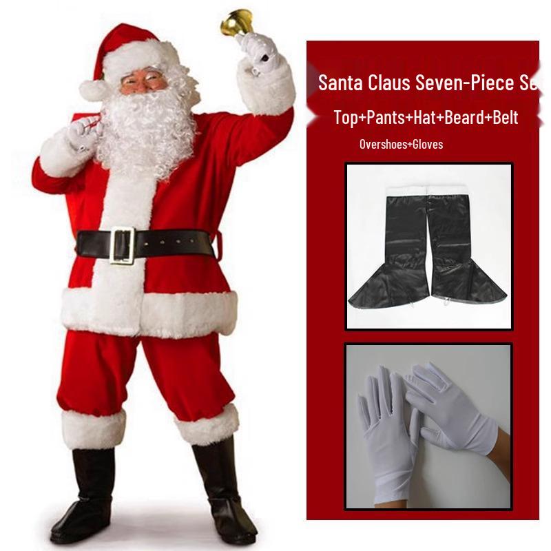 Men's Santa Claus Costume Set for Christmas & New Year's Eve Cosplay Parties