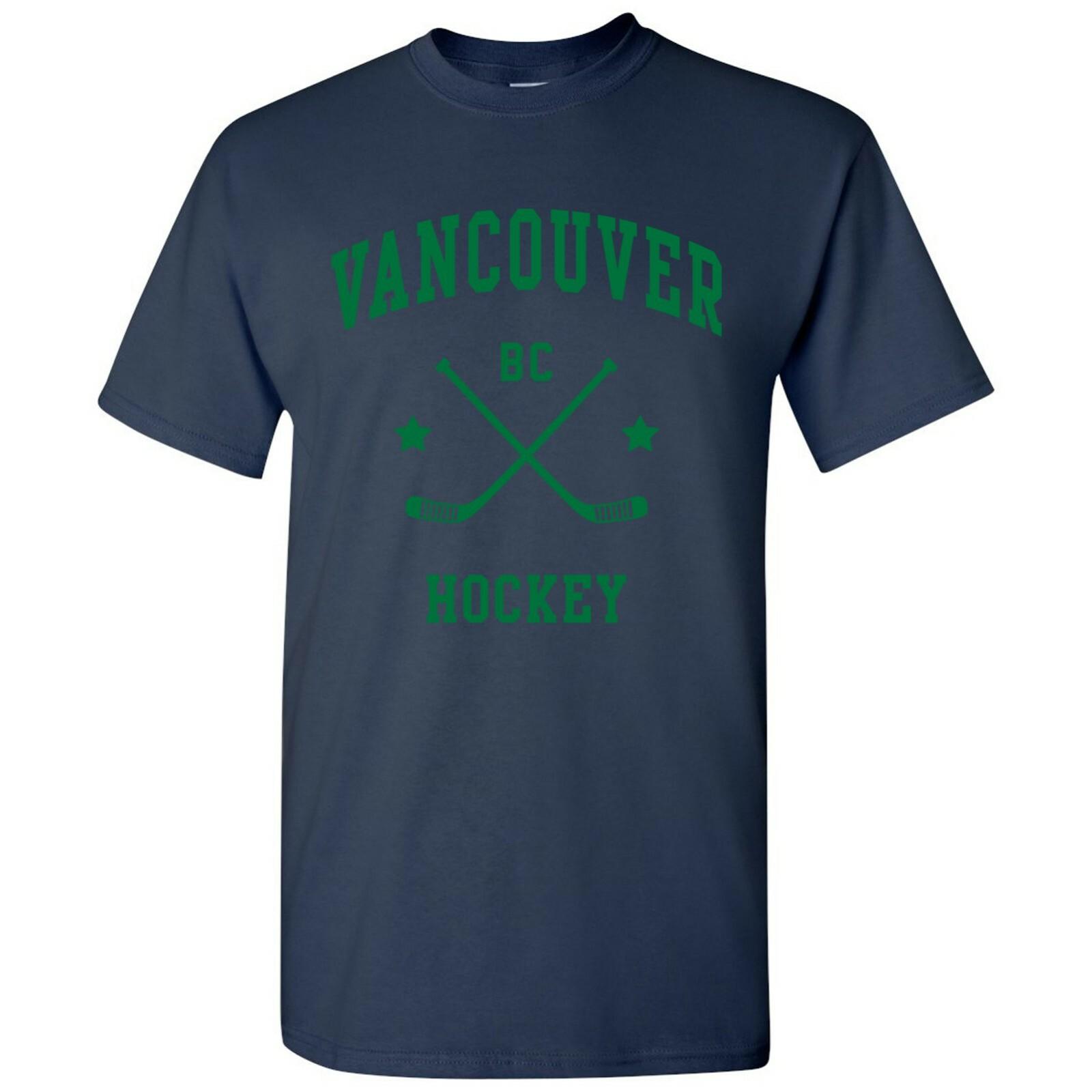 Vancouver Classic Hockey Arch Basic Cotton T-Shirt L