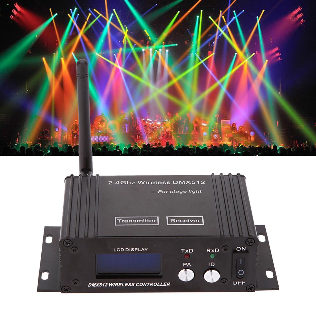 2.4G Wireless   512 Controller Transmitter Receiver LCD Display Power   Repeater Lighting Controller