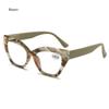 Reading Glasses Spring Hinge Classic Print Flower Frame Men and Women HD Reader Eyeglasses Diopter +1.0+2.0+3.0+4.0 Óculos