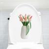 Kreativa väggdekaler för krukblommor Vattentät PVC självhäftande dekaler Vinylkonstdekoration Avtagbara toalettlockklistermärken Badrum Keramik