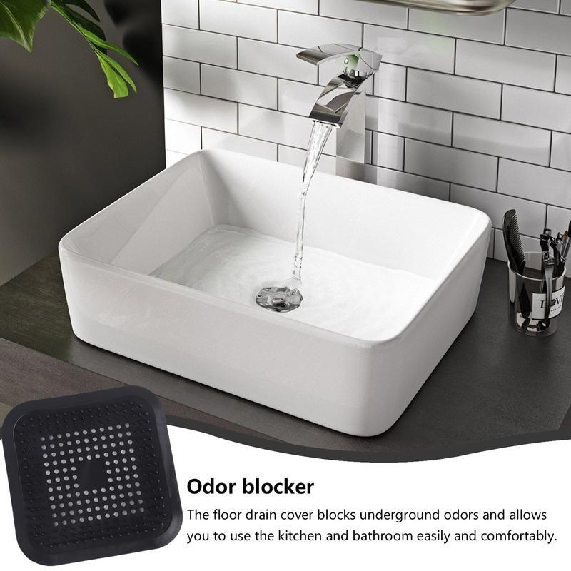 Shower Drain Cover Hair Catchers Shower Stopper Cover Anti-clogging Sink Strainer Protector Floor Drain Cover For Kitchen