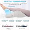 Ergonomic Memory Foam Wedge Pillow for Adults, Back Neck Shoulder Pain Relief, Adjustable Headboard Support Bed Pillow