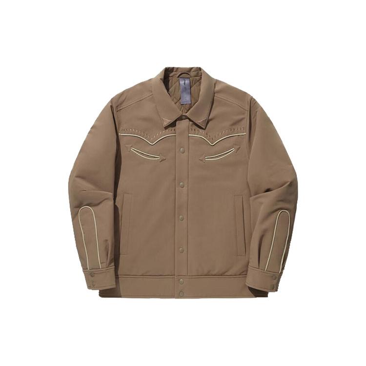 Li Ning x LIXIAOLONG,LIANMINGKUAN Puffer Jacket Men s Terracotta Brown AJMT255-1 M