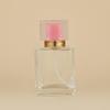 Spot 3050ml Square Glass Perfume Bottle with 15-Tooth Screw-Top and Thick Bottom, Reusable Cosmetic Spray Bottle