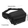 Zipper Waist Bag Multi Layer Shoulder Bag Fashion Sport Chest Bag  Travel