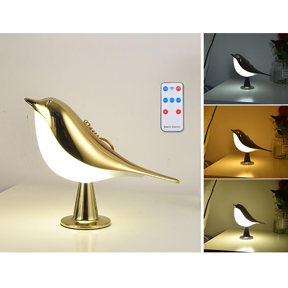 LED Bedside Lamps, Cute Hummingbird Night Light With 3000K-6000K Color Temperature Round Base Decorative Light For Bedroom, Car, Children Lamps Gifts