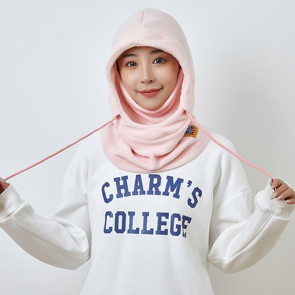 Winddichte Gehörschutzmütze, verdickte Kapuzen-Gesichtsmaske, modische Mütze, Schal-Set, Unisex