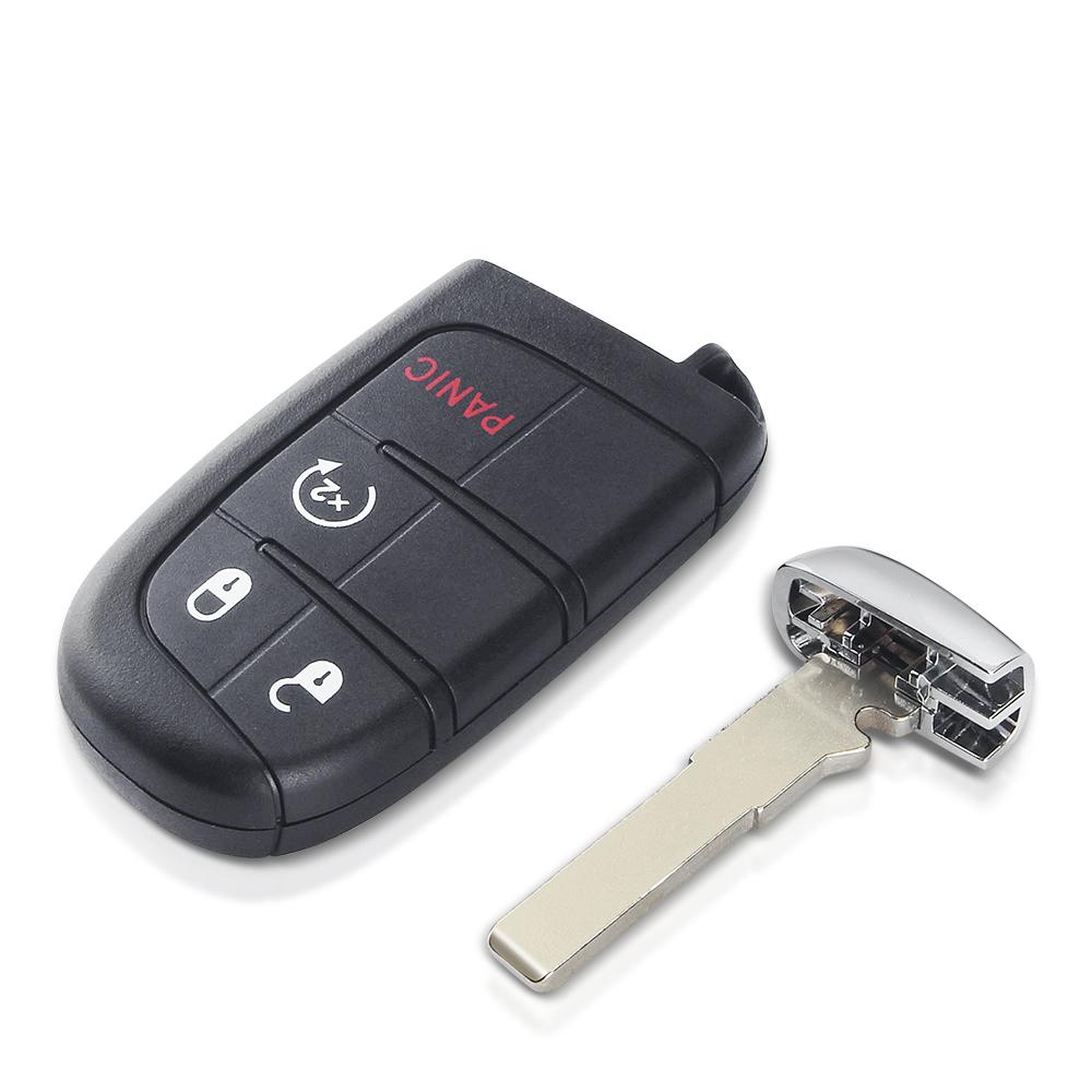 Guscio Chiave Intelligente per Jeep Renegade Compass Cherokee Dodge Ram 1500 Journey Charger Challenger Chrysler 1500 2/3/4/5 Tasti