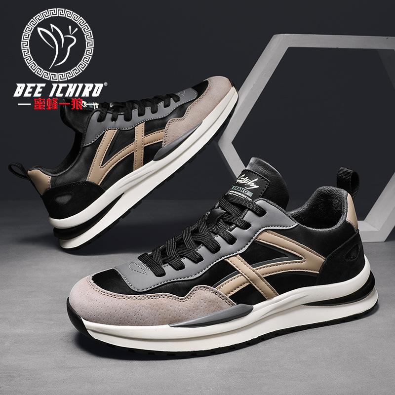 

Men s Shoes Spring Casual Retro Daddy Leather Shoes Versatile Sports Trend Leather Shoes 39