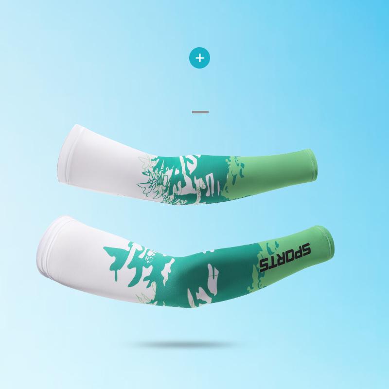 Custom Outdoor Compression Ice Silk Long Gloves Summer Sun Protective Arm Sleeve