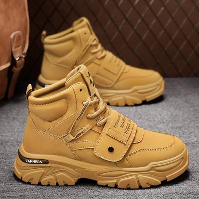 Casual Sneaker Ankle Boots Men's Sneakers Sports and Leisure Shoes for Men Soft and Comfortable Outdoor Boots Wear-resistant