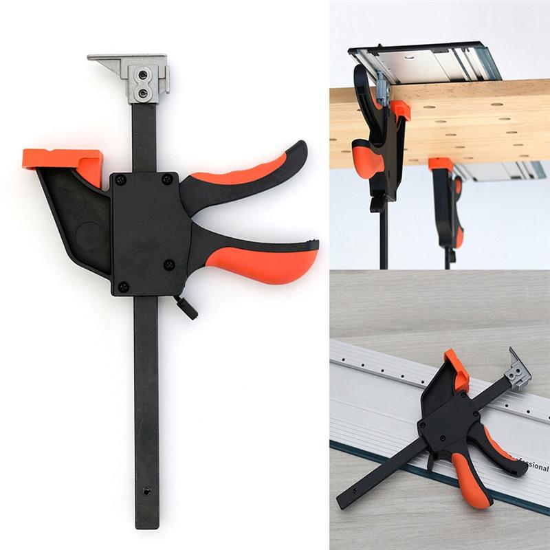 M-Modern-Track Quick Clamps - Secure And Fast Clamping For Track-Saw Tracks, Push-Button Fast Release, Table Saw Quality Cut