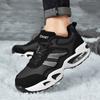 Men's Shoes Black Red Cushion Elastic Fashion Casual Shoes Winter Outdoors Cotton Shoes Warm Waterproof Antiskid Plush Sneakers