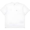 Levis Schlichtes Rundhals-Pullover-T-Shirt Mit Kurzen Ärmeln Und Vordertasche Unisex Oberteile Weiß A8605-0000