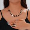 Hot-Selling Bridal Pendant Necklace & Earring Set - Fashionable Jewelry for Banquets