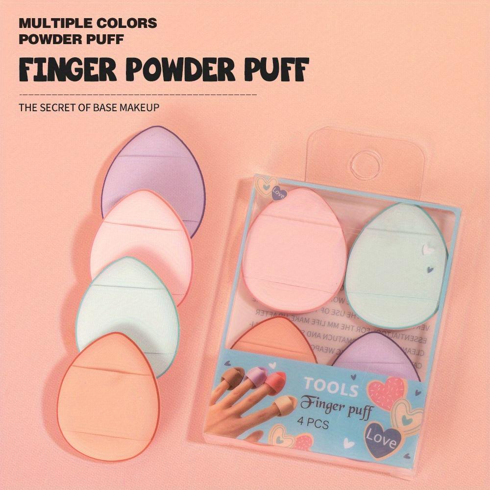 Portable Air Cushion Mini Thumb Powder Puff Dry and Wet Makeup Water Drop Concealer Puff Sponge Small Powder Puff