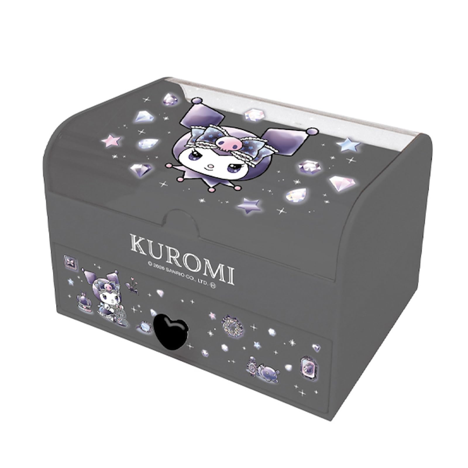 Компания K Фигурки персонажей Sanrio Декоративная шкатулка Куроми CFAK4-KU В9,5 x Ш15 x Г10 см