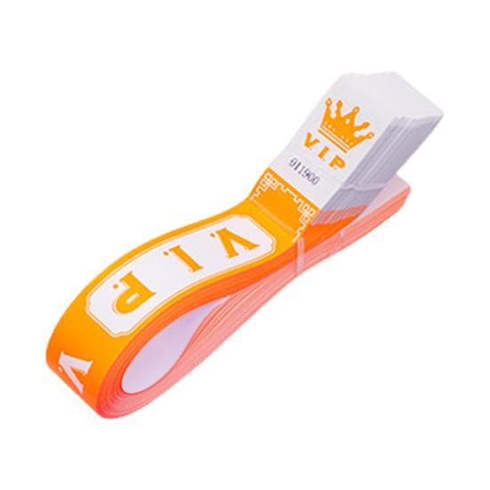 100 Pcs VIP Disposable Wristbands Waterproof Fluorescent Color Bracelets Self-Adhesive ID Wrist Bands for Events Festivals Bars Concerts
