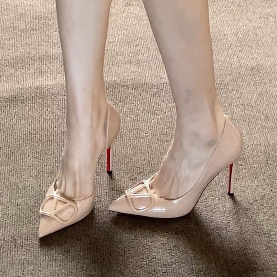 New Sexy high heels Women Pumps Patent leather Women Heels 7.5 cm 10 cm Stiletto Elegant women's shoes Office shoes Party shoes