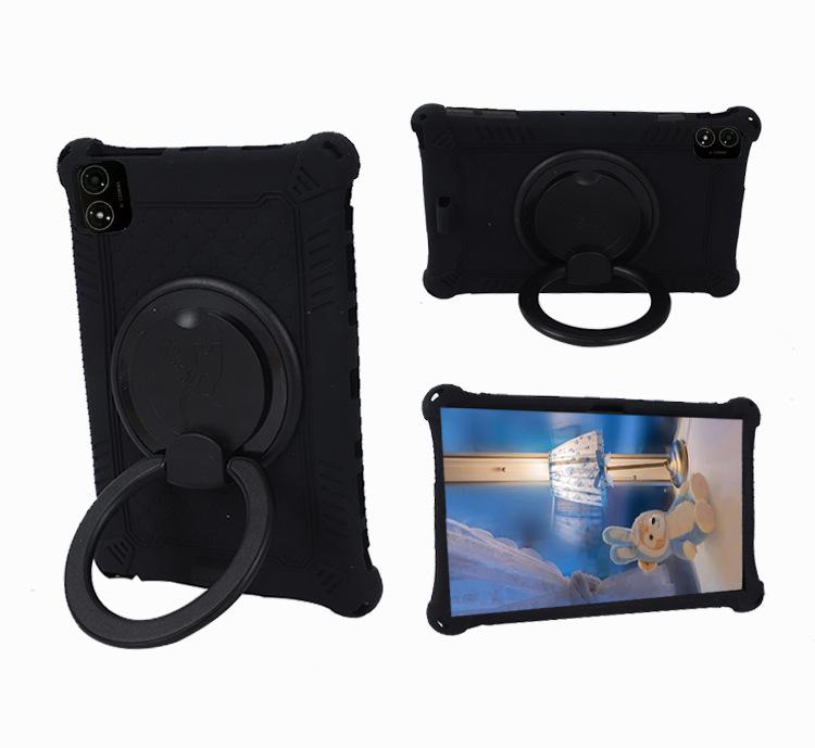 Rotatable Leather-Texture Silicone Case for Teclast T40 5G Tablet, Anti-Drop Protection