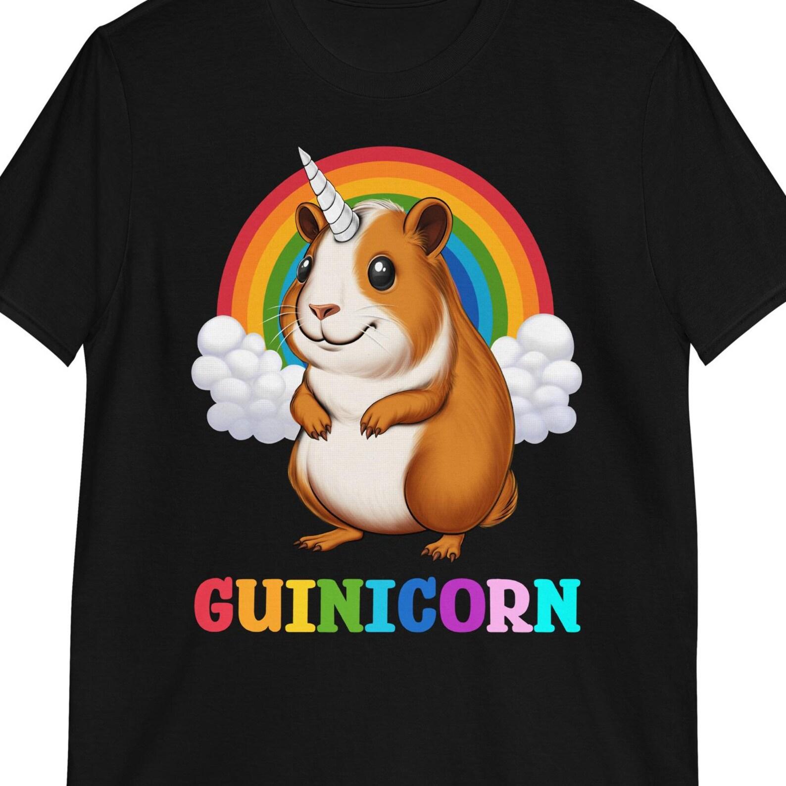 Guinea Pig Unicorn T-Shirt, Rainbow Shirt 100