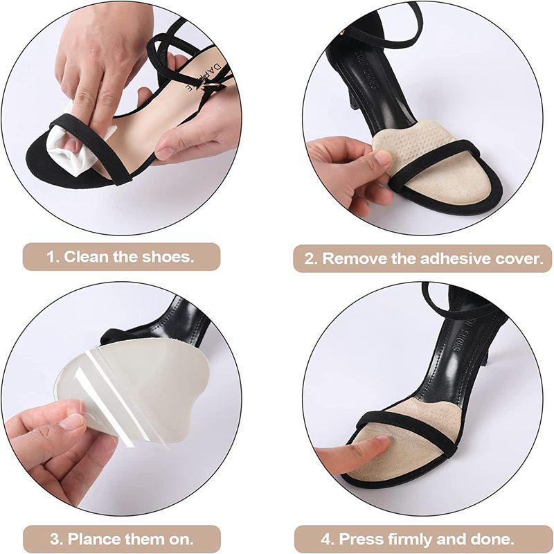 Metatarsal Pads for Women Anti Sliding Shoes Forefoot Pads Women Ball of Foot Cushion Shoe Pads High Heel Cushion Inserts 3Pair