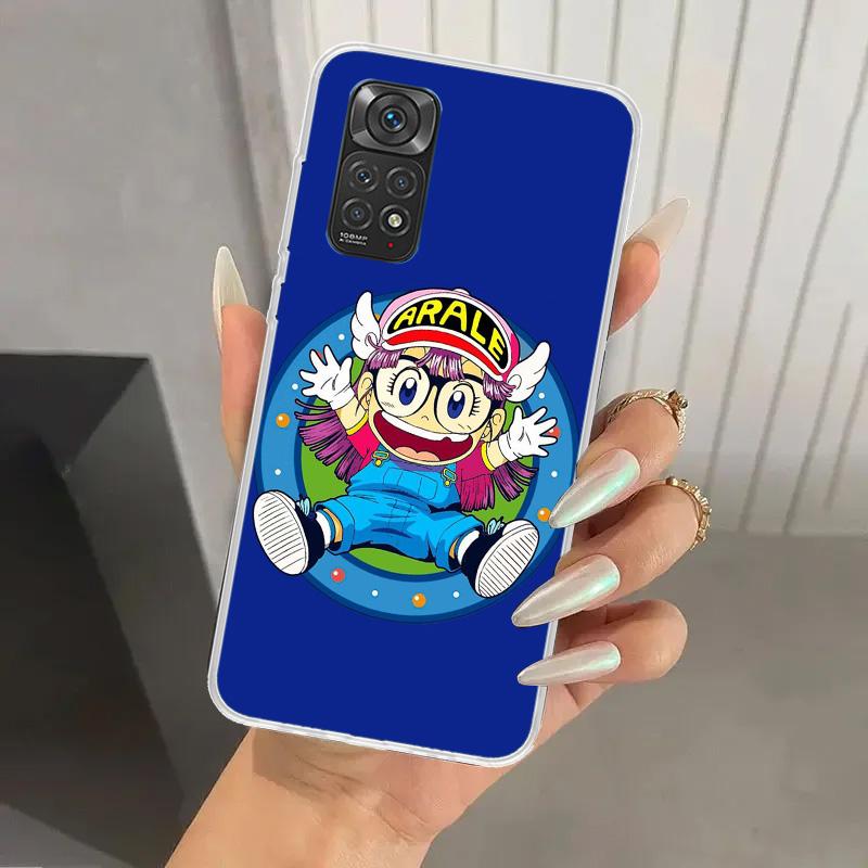 Dr Slump Arale Anime Phone Case for Xiaomi Redmi Note 15 14 14S 13 12S 12 Pro 11S 11 Plus 11T 11E 10S Soft Funda Print Shell Red