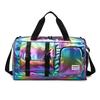 Women's Large Capacity Pearlescent Waterproof Swim Bag, Multi-functional with Wet/Dry Separation for Sports, Fitness, and Travel.