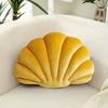 3D Velvet Shell Pillow Soft Insert Seashell Ocean Beach Theme Throw Pillow