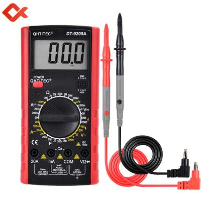 Multimeter Digital Ac/dc Voltage Current Ohm Multi Tester Capacitance Hfe Triode Electronic Components Tester Dt-9205a