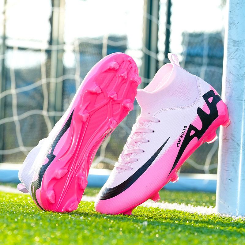 2025 neue Fußballschuhe Herren High-Top lange Nageldornen 15 Kunstrasen gebrochene Nageltrainingsschuhe