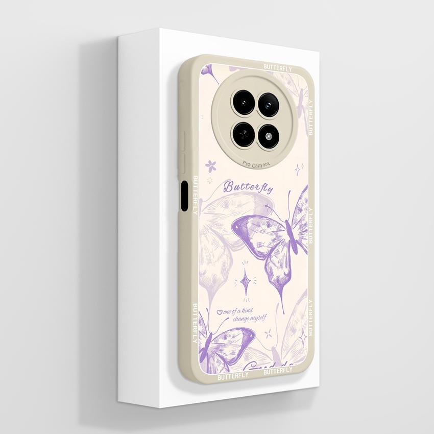 Case For Oppo Realme 12 13 14 P1 P2 Pro 14T 12X Phone Bags Cute Bear Paw Patterns Liquid Silicone Upgraded Dustproof Protective Shell For Oppo Housing