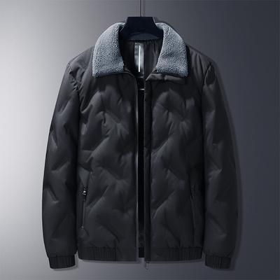 Jaqueta de Penas Masculina Quente de Inverno Casual Plus Plus Grossa Gola Alta Casaco de Inverno Jaqueta Masculina