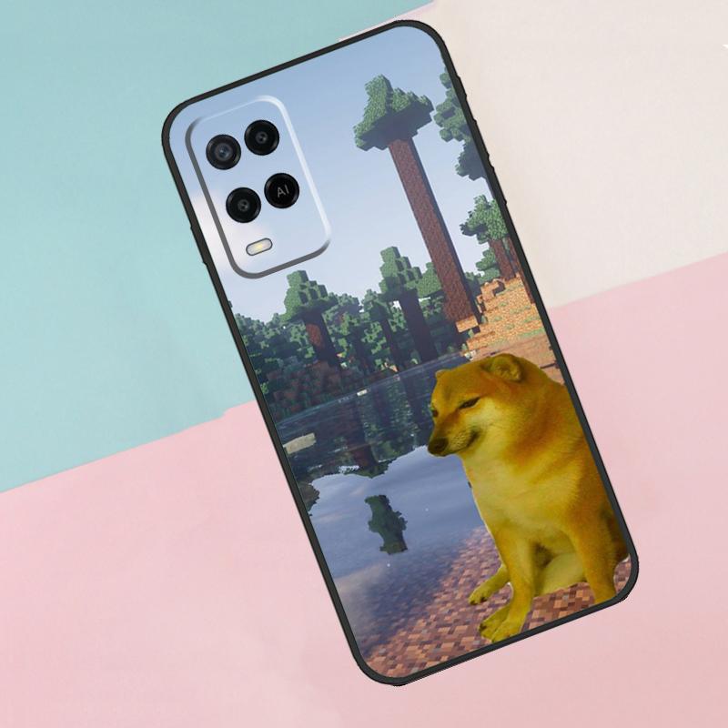 Doge For Oppo A17 A77 A60 A74 A94 A54 A18 A38 A58 A78 A98 A40 A80 A16 A76 A96 A15 A57S Phone Case