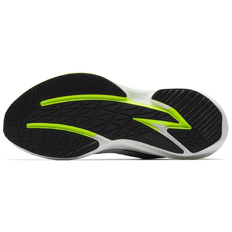 New Anta Shock Absorbers Slip Resistant Low Top Nitrogen Technology Running Shoes Men's Black White Blue 112515583-2