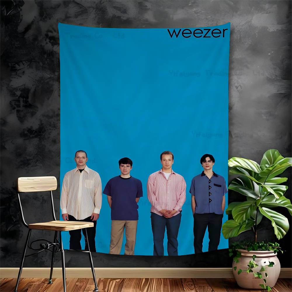 Weezer Music Band DIY Wall Tapestry Hanging Tarot Hippie Wall Rugs Dorm INS Home Decor