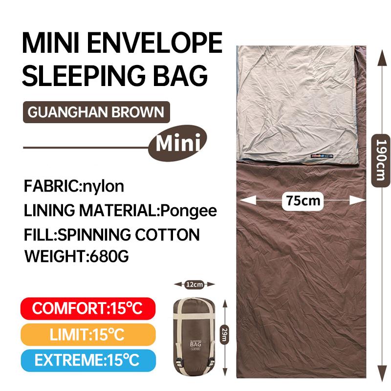 

Одноместный спальный мешок для кемпинга на открытом воздухе, удобный толстый теплый спальный мешок для палатки, портативный походный спальный мешок